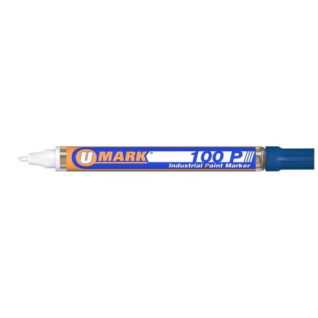 U-MARK 100P Fine Line Paint Marker, Blue UMARK10202FL
